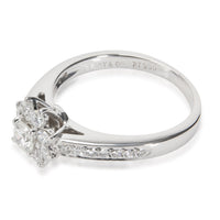 Tiffany & Co. Flower Diamond Ring in Platinum 0.75 CTW