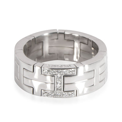 Hermès Ever Herakles Flexible Diamond Band in 18K White Gold 0.10 CTW