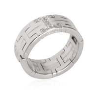 Hermès Ever Herakles Flexible Diamond Band in 18K White Gold 0.10 CTW