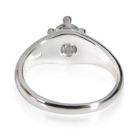 Bulgari Corona Diamond Solitaire Engagement Ring in Platinum G VS2 0.4 CTW