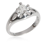 Bulgari Corona Diamond Solitaire Engagement Ring in Platinum G VS2 0.33 Ct