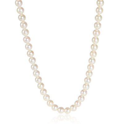 Mikimoto Sea Magic Blue Lagoon Pearl Diamond Necklace in 14K Yellow Gold 0.06 CT