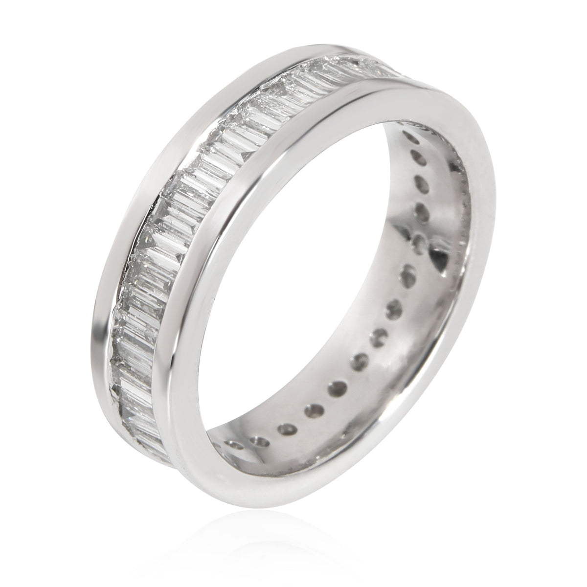 Channel Set Baguette Diamond Band in Platinum 2.30 CTW