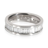 Channel Set Baguette Diamond Band in Platinum 2.30 CTW