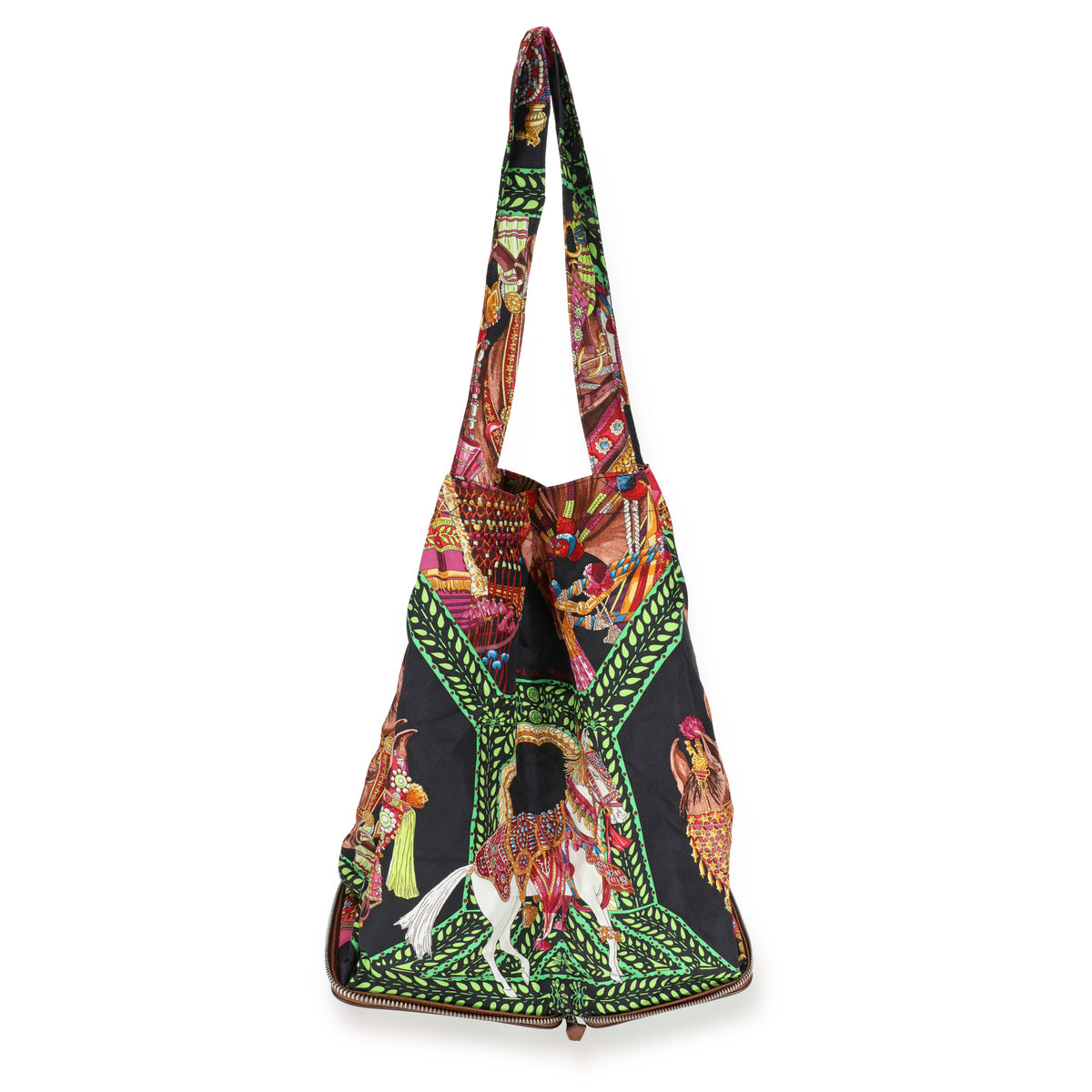 Hermès Multicolor La Danse Du Cheval Marwari Silky Pop Tote