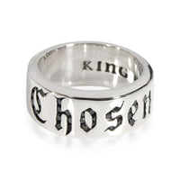 King Baby Chosen Black Diamond Ring Sterling Silver