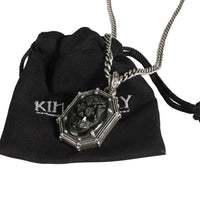 King Baby Jet Industrial Texture Pendant in Sterling Silver