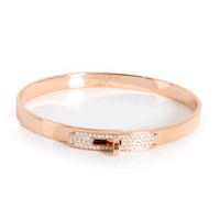 Hermès Kelly Diamond Bracelet in 18K Rose Gold Small Model 0.36 CTW