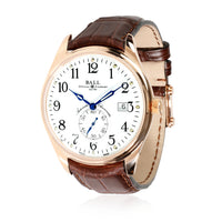 Ball Trainmaster NM3888D-PG-LCJ-WH Mens Watch in 18kt Rose Gold