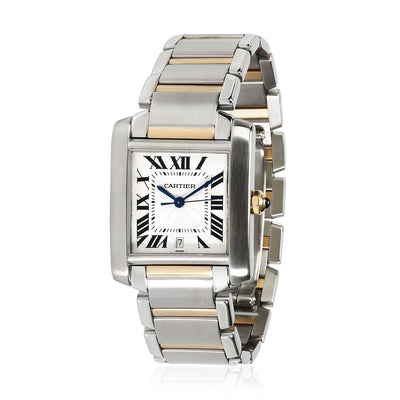 Cartier Tank Francaise W51005Q4 Unisex Watch in 18kt Stainless Steel/Yellow Gold