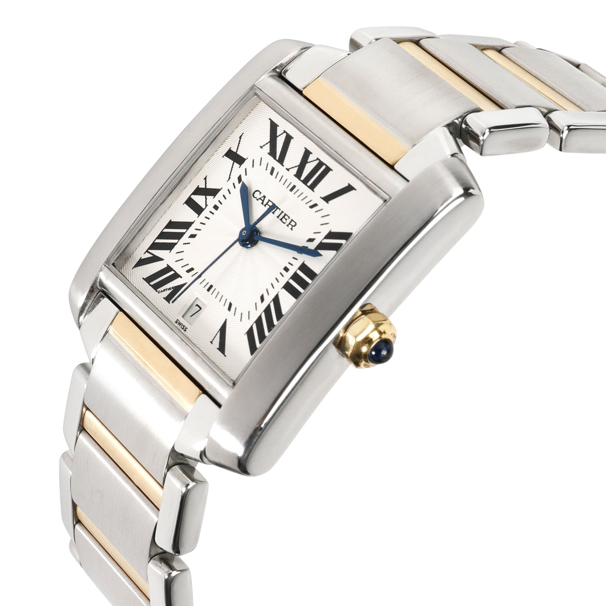 Cartier Tank Francaise W51005Q4 Unisex Watch in 18kt Stainless Steel/Yellow Gold