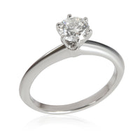 Tiffany & Co. Diamond Solitaire Engagement Ring in  Platinum H VVS2 0.62 CTW
