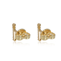 Tiffany & Co. Fleur de Lis Key Diamond Bar Earring in 18K Yellow Gold 0.03 CTW