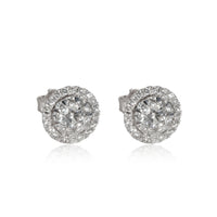 Effy Diamond Cluster Halo Stud Earrings in 14K White Gold 0.72 CTW