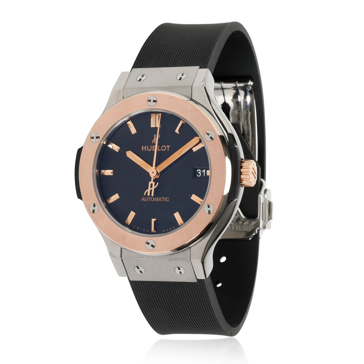 Hublot Classic Fusion 565.NO.1181.RX Unisex Watch in 18kt Titanium/Rose Gold