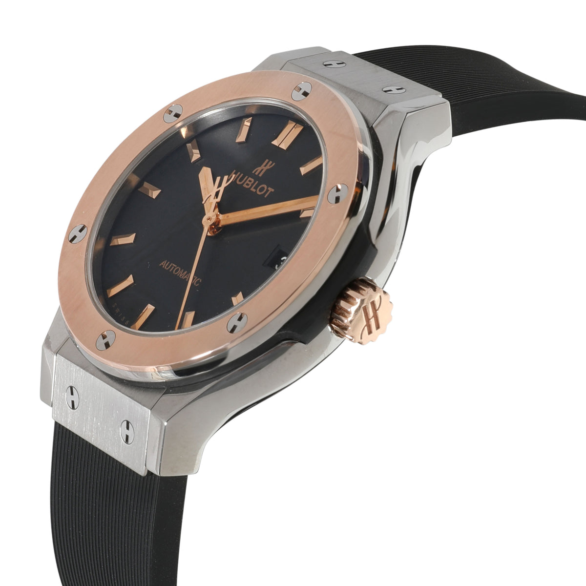 Hublot Classic Fusion 565.NO.1181.RX Unisex Watch in 18kt Titanium/Rose Gold