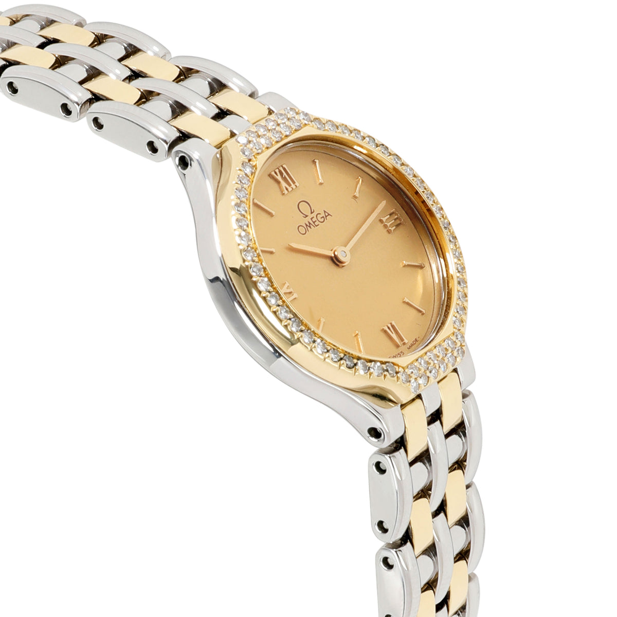 Omega DeVille 4265.13.00 Women's Watch in 18kt Stainless Steel/Yellow Gold