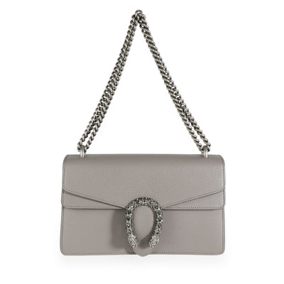 Gucci Gray Leather Dionysus Small Shoulder Bag