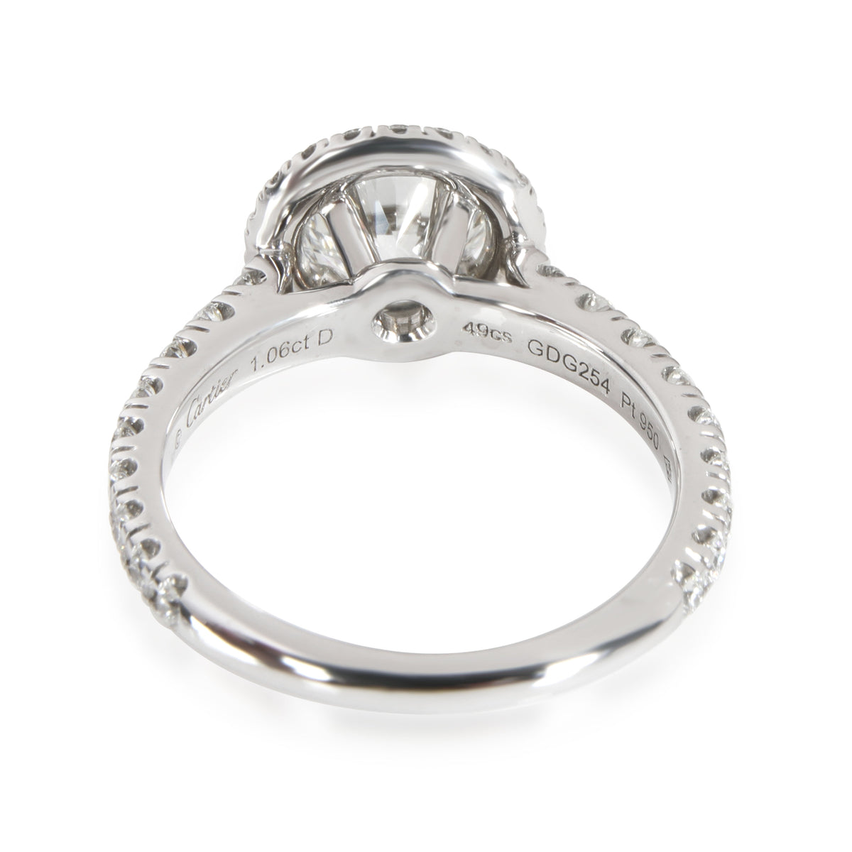 Cartier Destinee Diamond Engagement Ring in Platinum GIA (G VVS1 1.53 CTW)