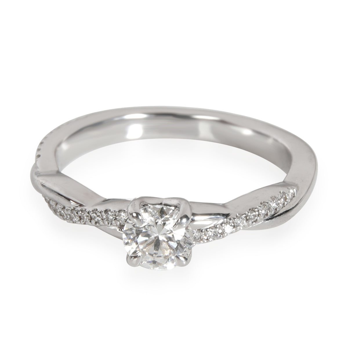 Brilliant Earth Diamond Engagement Ring in 18K White Gold F VVS2 0.59 CTW