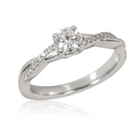 Brilliant Earth Diamond Engagement Ring in 18K White Gold F VVS2 0.59 CTW