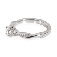 Brilliant Earth Diamond Engagement Ring in 18K White Gold F VVS2 0.59 CTW