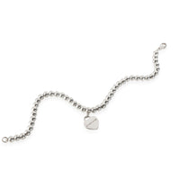 Return to Tiffany Heart Charm Bead Bracelet in  Sterling Silver