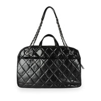 Chanel Black Quilted Calfskin Oversized Bowling Flap Bag