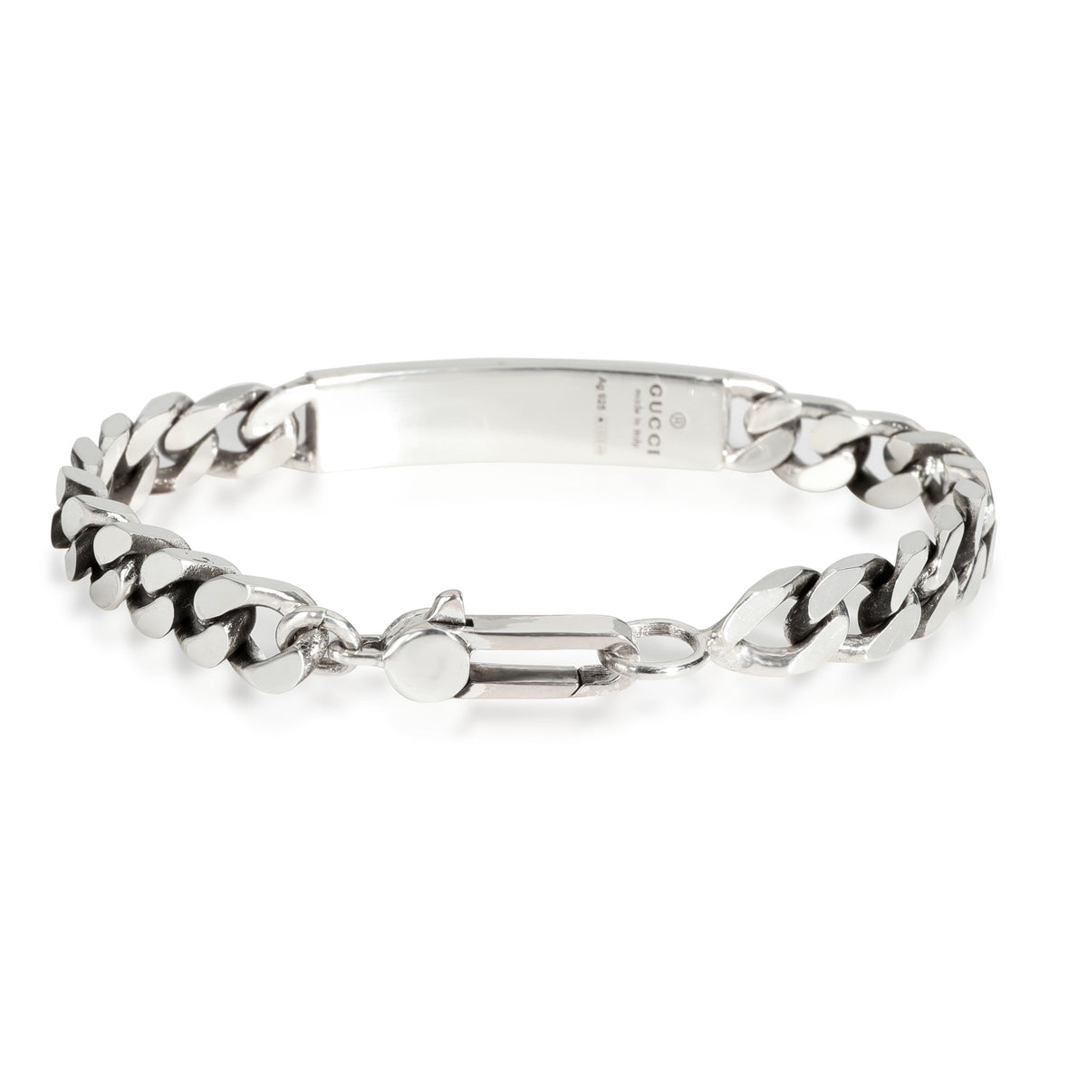 Gucci Ghost Chain ID Bracelet in Sterling Silver