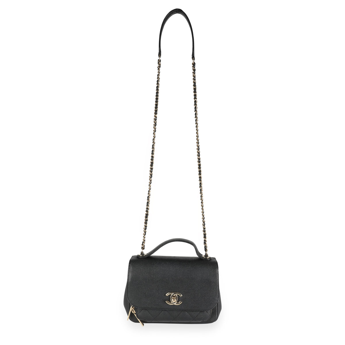 Chanel Business Affinity Mini 2WAY Handbag Caviar Skin Gray AP2914