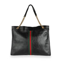 Gucci Black Leather Large Rajah Tote