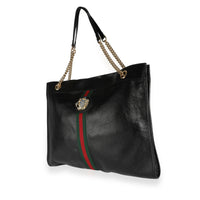 Gucci Black Leather Large Rajah Tote