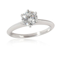 Tiffany & Co. Diamond Solitaire Engagement Ring in Platinum H VS1 1.04 CTW