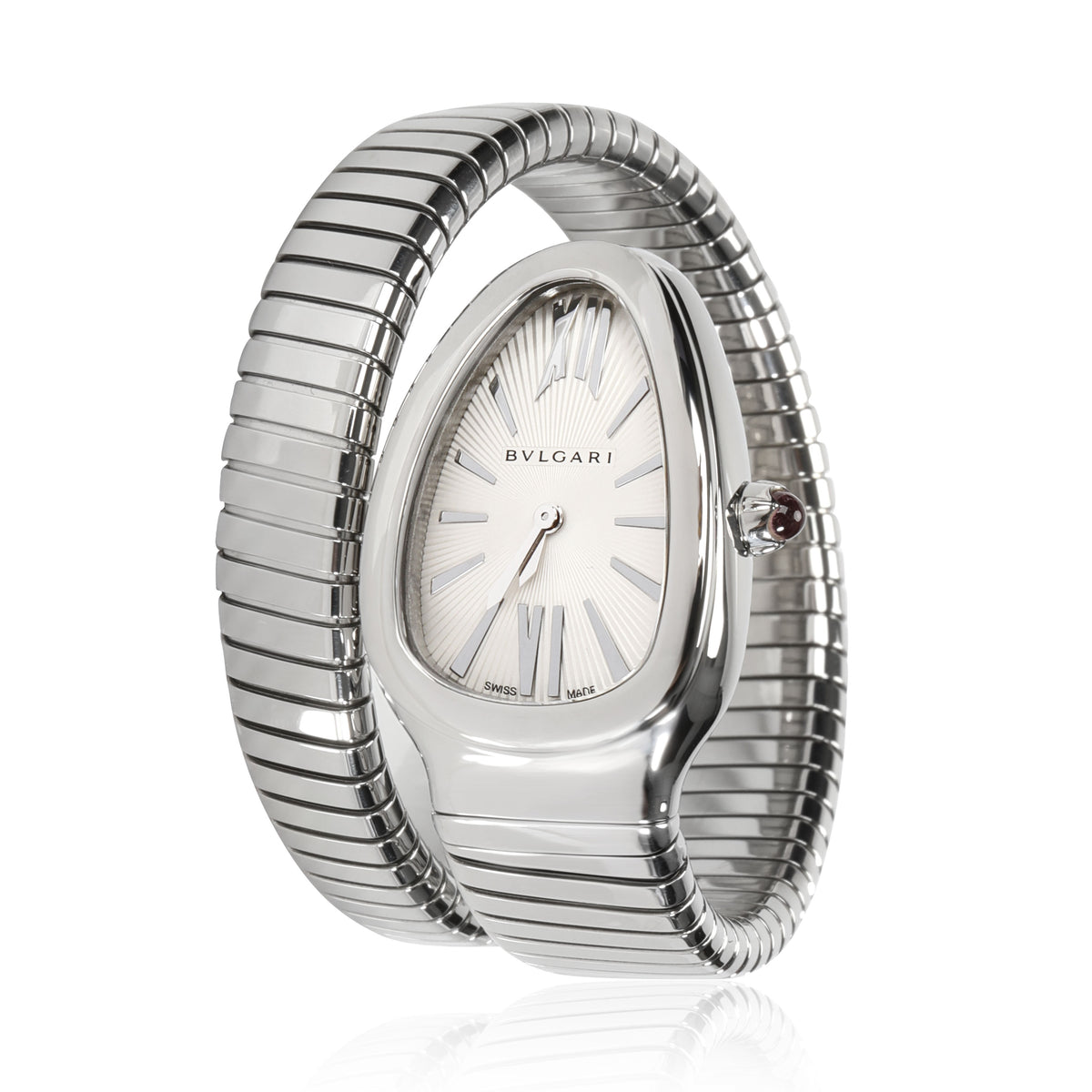 Bulgari Serpenti Tubogas 101817 SP 35 S Womens Watch in  Stainless Steel