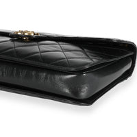 Chanel Black Aged Leather Perfect Edge Flap Bag