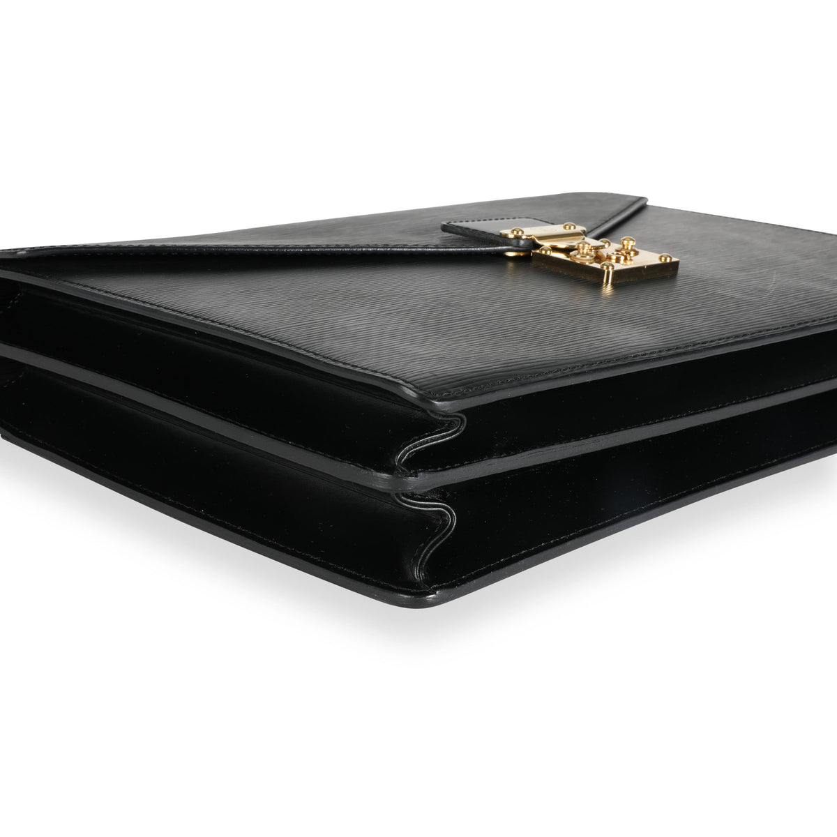 Louis Vuitton Black Epi Leather Serviette Conseiller Business Briefcase
