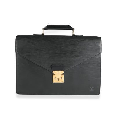 Louis Vuitton Noir Epi Leather Serviette Conseiller Briefcase