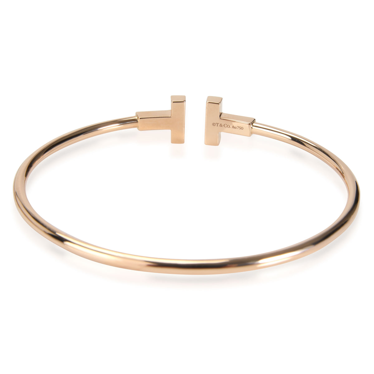 Tiffany & Co. T Wire Bangle in 18K Rose Gold