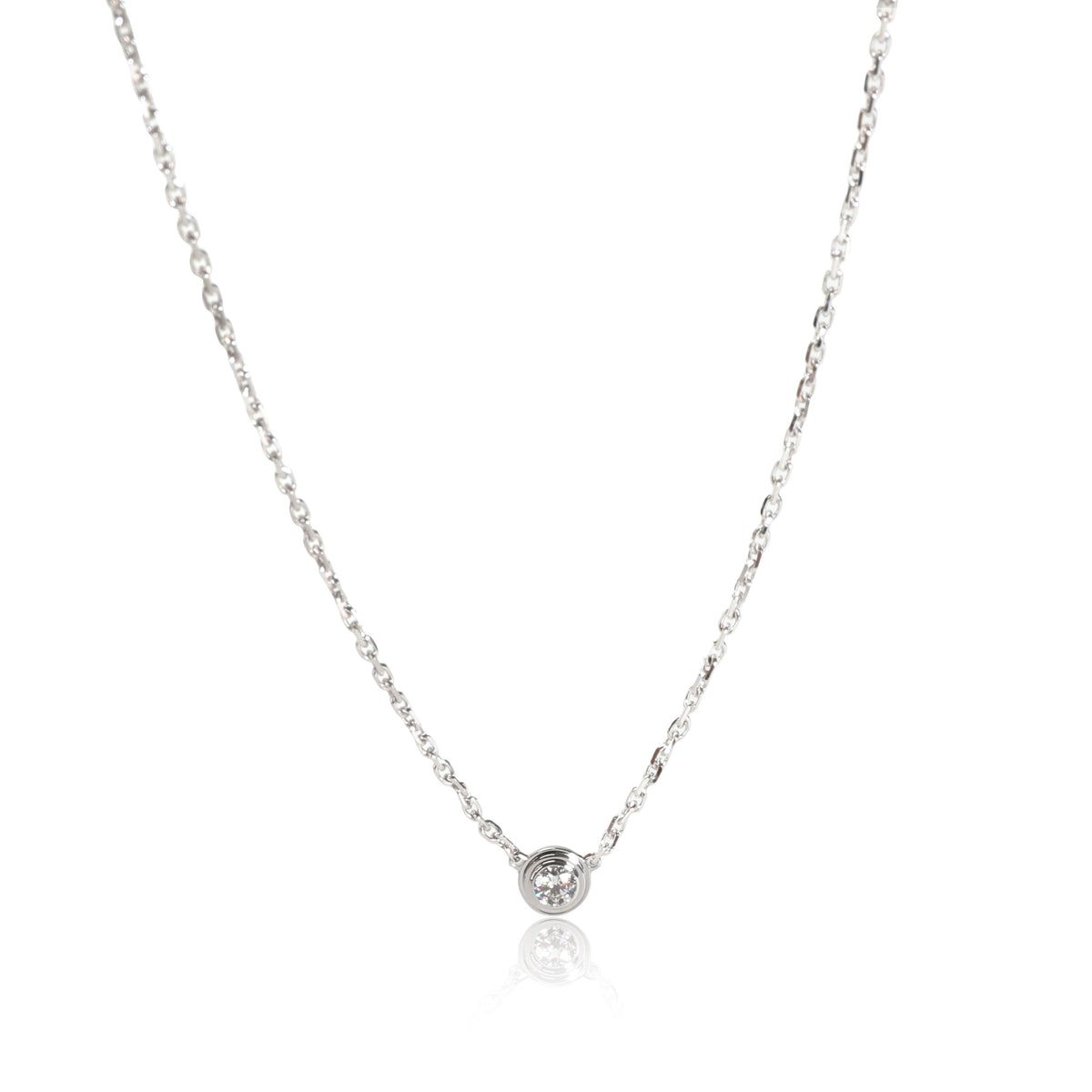 Cartier Diamants Legers Diamond Necklace in 18K White Gold 0.04 CTW