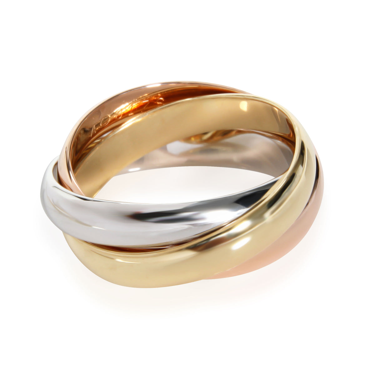 Cartier Trinity Ring in 18K 3 Tone Gold