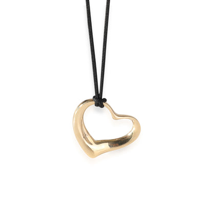 Tiffany & Co. Elsa Peretti Open Heart  Pendant in 18K Yellow Gold