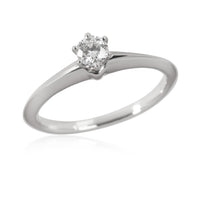 Tiffany & Co. Diamond Engagement Ring in 950 Platinum G VS1 0.2 CTW