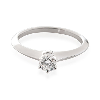 Tiffany & Co. Diamond Solitaire Ring in Platinum Platinum E VVS1 0.25 CTW