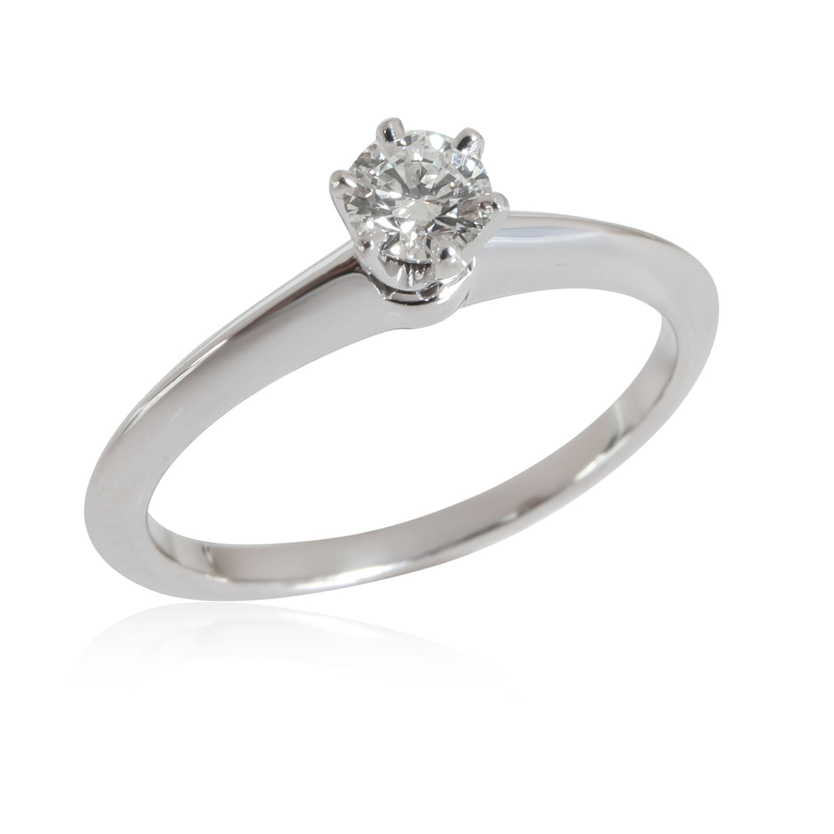 Tiffany & Co. Diamond Solitaire Ring in Platinum Platinum E VVS1 0.25 CTW