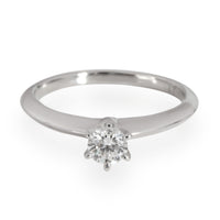 Tiffany & Co. Solitaire Diamond Engagement Ring in Platinum G VS1 0.31 CT