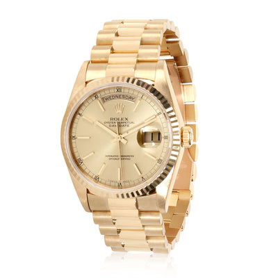 Rolex Day-Date 18238 Men's Watch in 18kt Yellow Gold