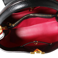 Louis Vuitton Black Taurillon Leather Capucines MM