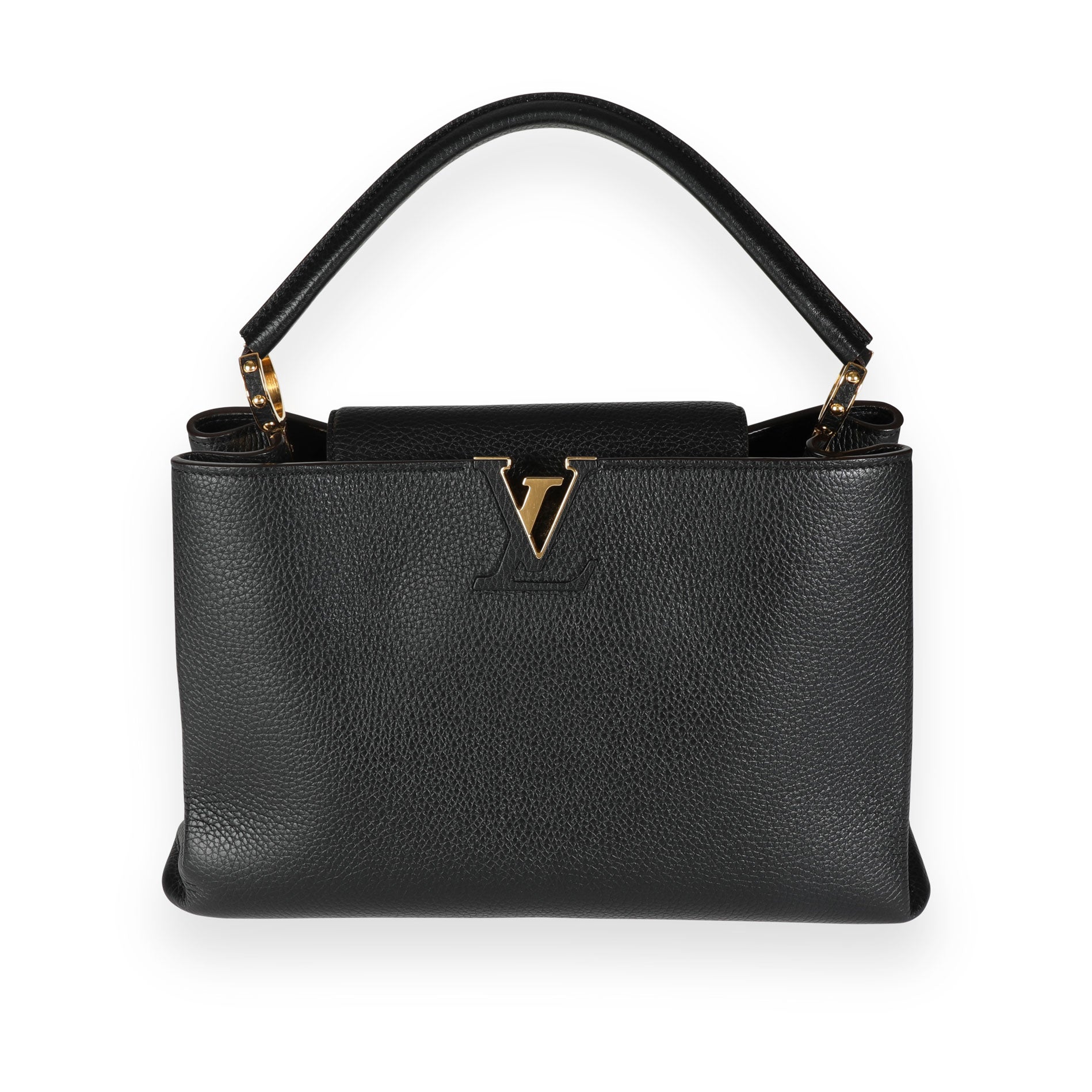 Louis Vuitton Black Leather Capucines Wallet, myGemma