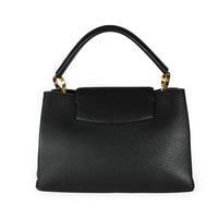 Louis Vuitton Black Taurillon Leather Capucines MM