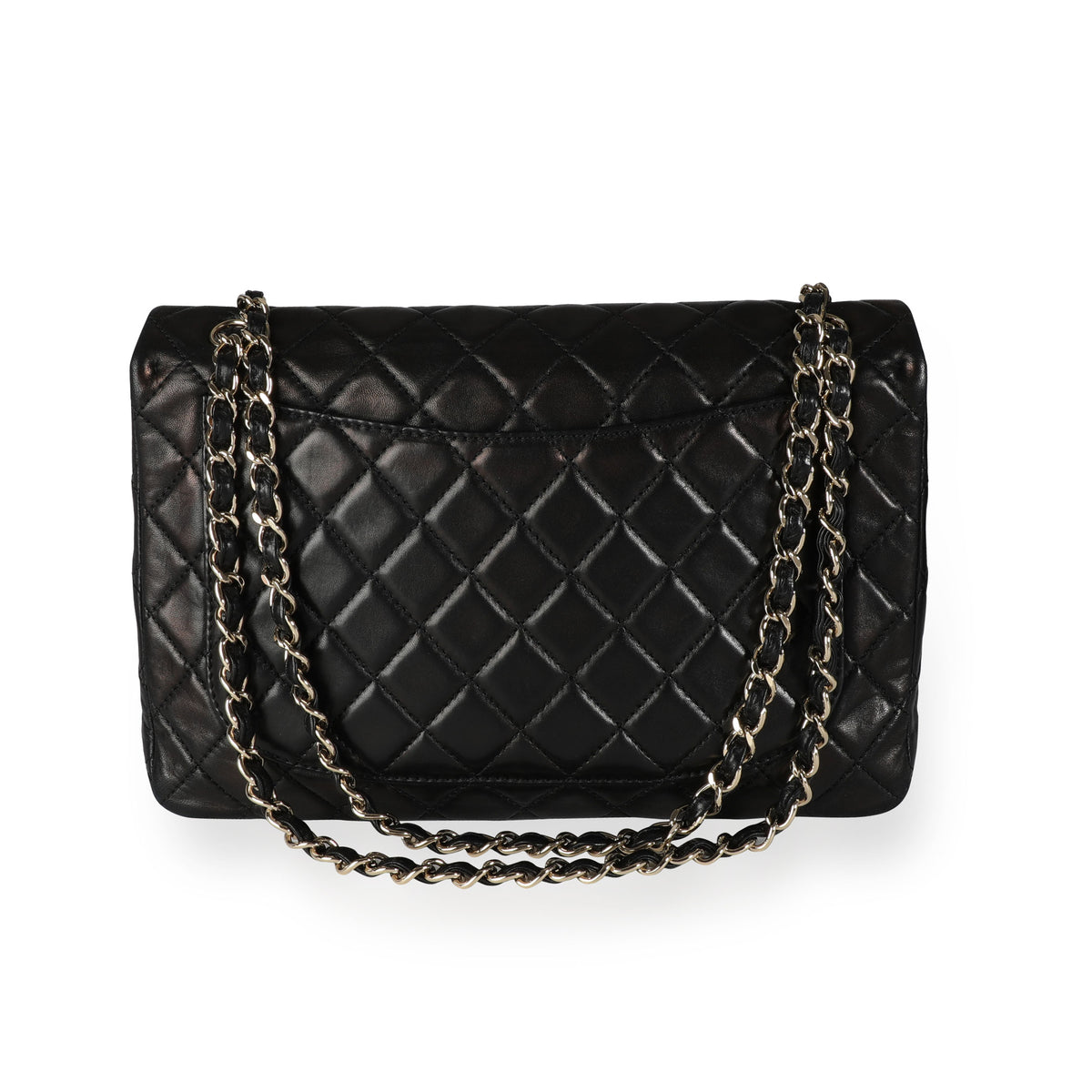 Chanel Black Quilted Lambskin XL Jumbo Single Flap Bag
